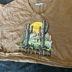 Western Cropped Sweatshirt